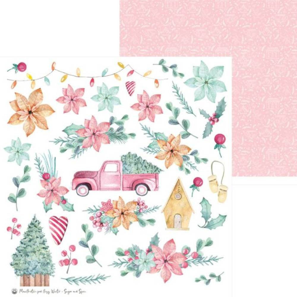 P13 Winter SUGAR AND SPICE 12"X12" Designer Paper Pack 13pc Scrapbooksrus