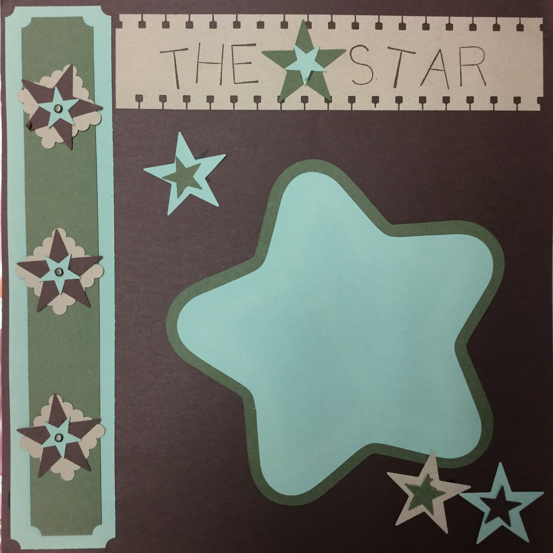 Premade Pages THE STAR OF THE SHOW 12&quot;X12&quot; (2) Scrapbook Pages Scrapbooksrus 