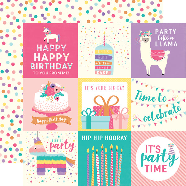 Echo Park HAPPY BIRTHDAY GIRL 13pc 12”x12” Collection Kit Scrapbooksrus