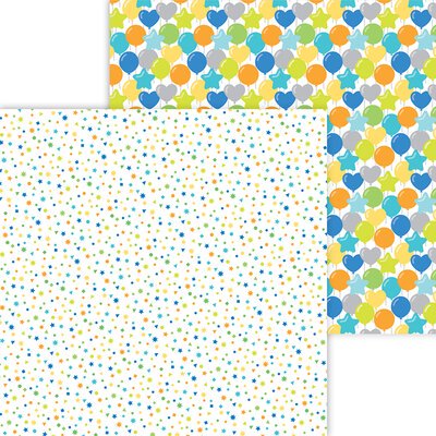 Doodlebug PARTY TIME Collection 12X12 Paper Pack 13pc. Scrapbooksrus