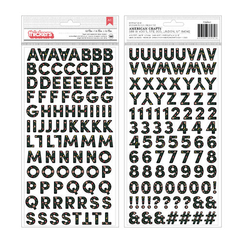 American Crafts Thickers 1st AVE Foam And Cardstock Letter Stickers Scrapbooksrus