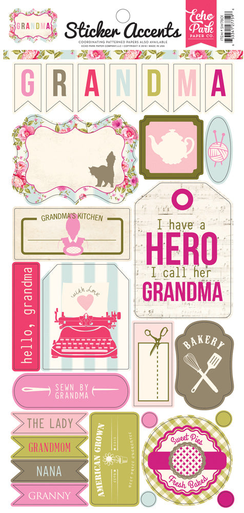 Echo Park GRANDMA 12"X12" Scrapbook Kit
