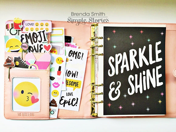 Simple Stories Emoji Love 4x4 ELEMENTS 12x12” Scrapbook Paper Scrapbooksrus