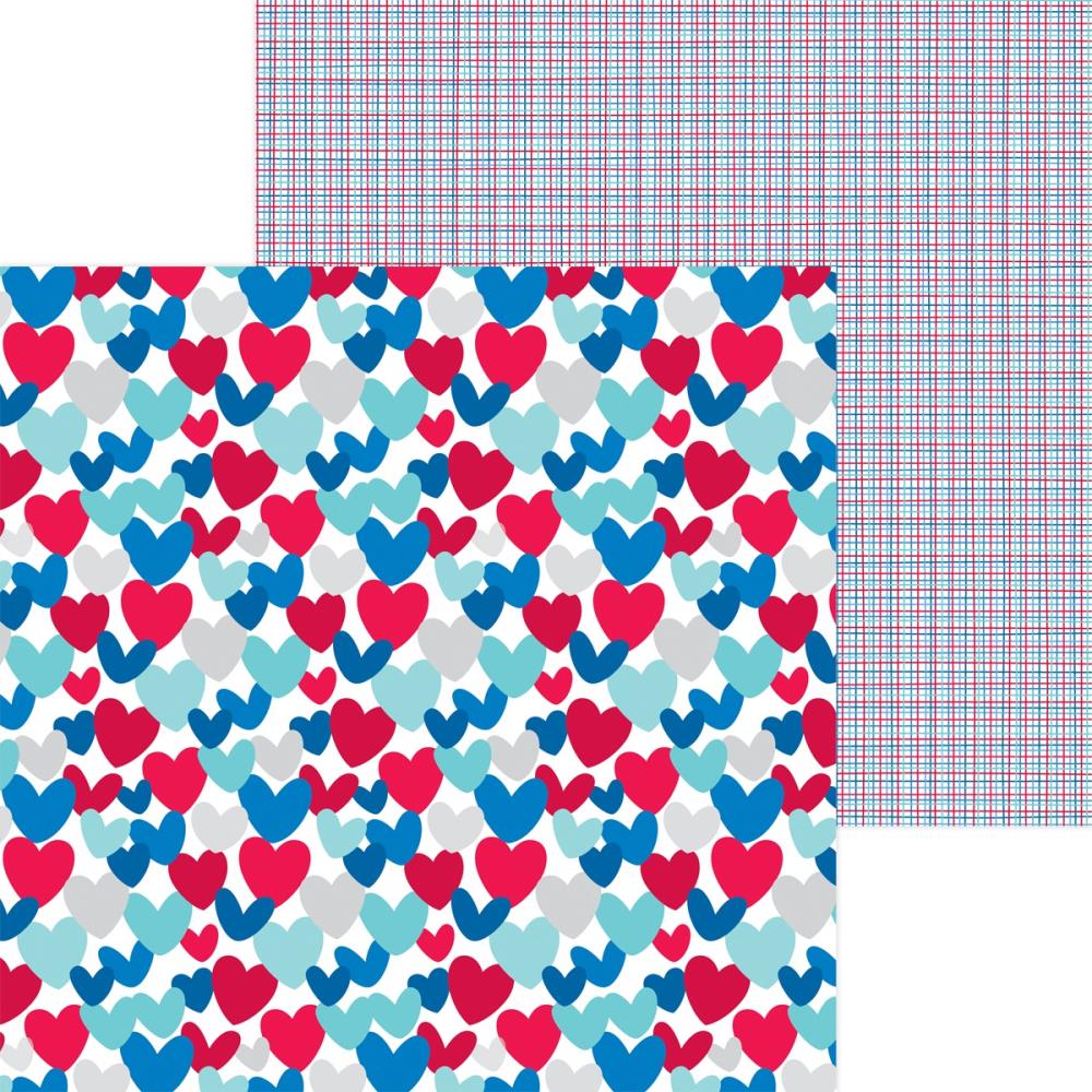 Doodlebug Land That I Love AMERICA THE BEAUTIFUL 12"X12" Cardstock Paper Scrapbooksrus