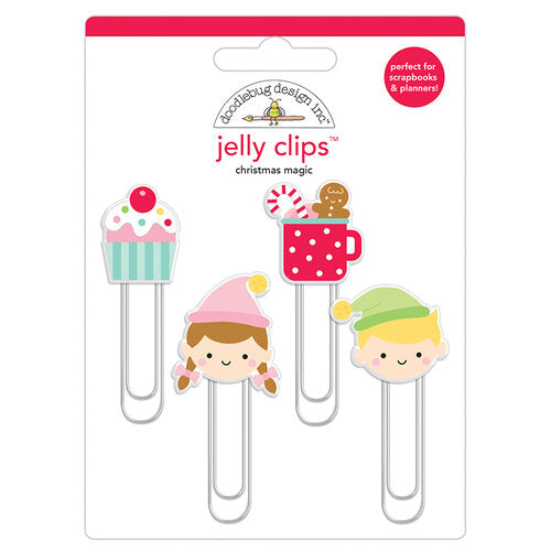 Doodlebug CHRISTMAS MAGIC Jelly Clips 4 pc Scrapbooksrus