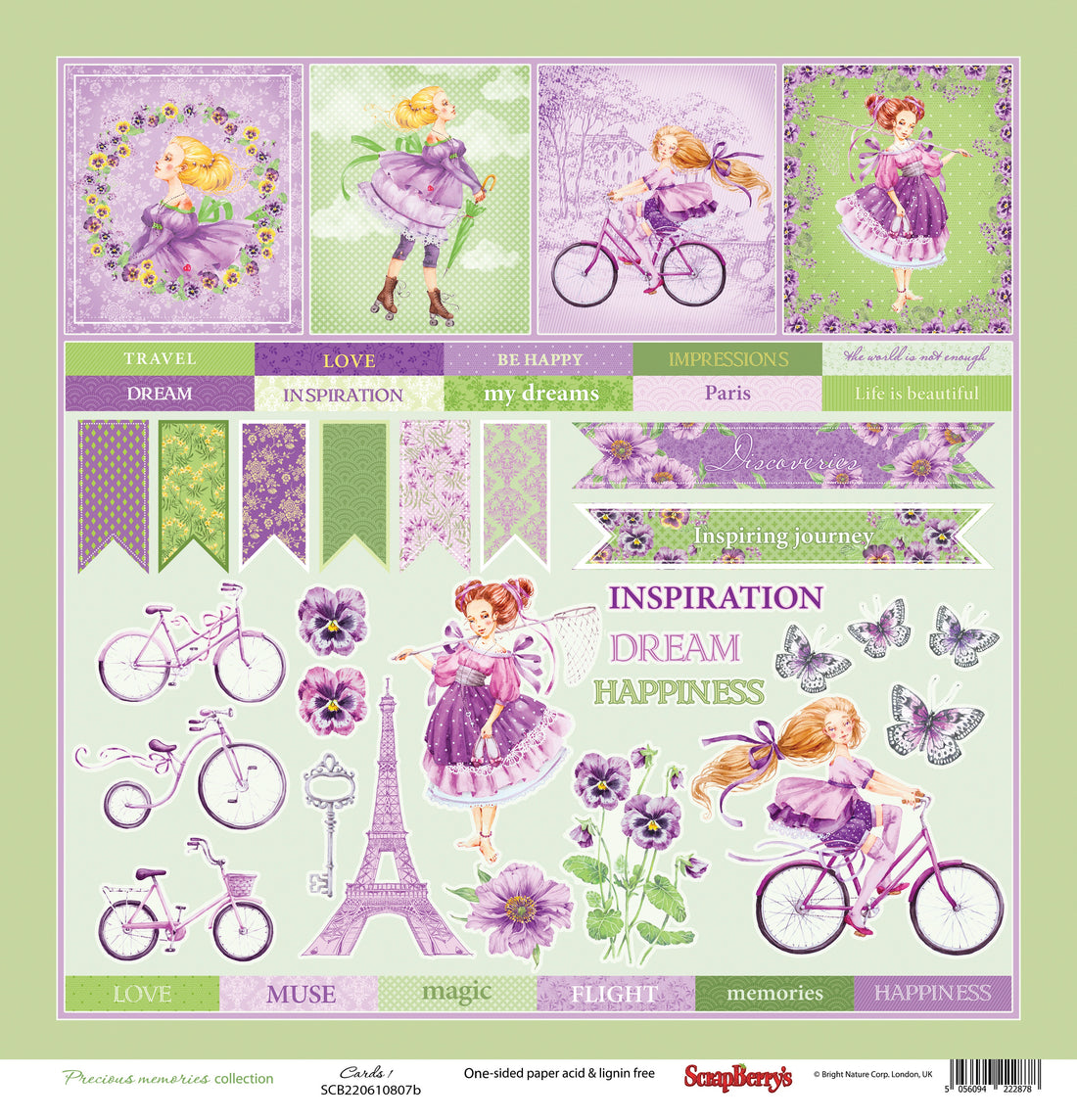 Scrapberry’s Precious Memories Collection CARDS 1 12"X12" Paper Scrapbooksrus
