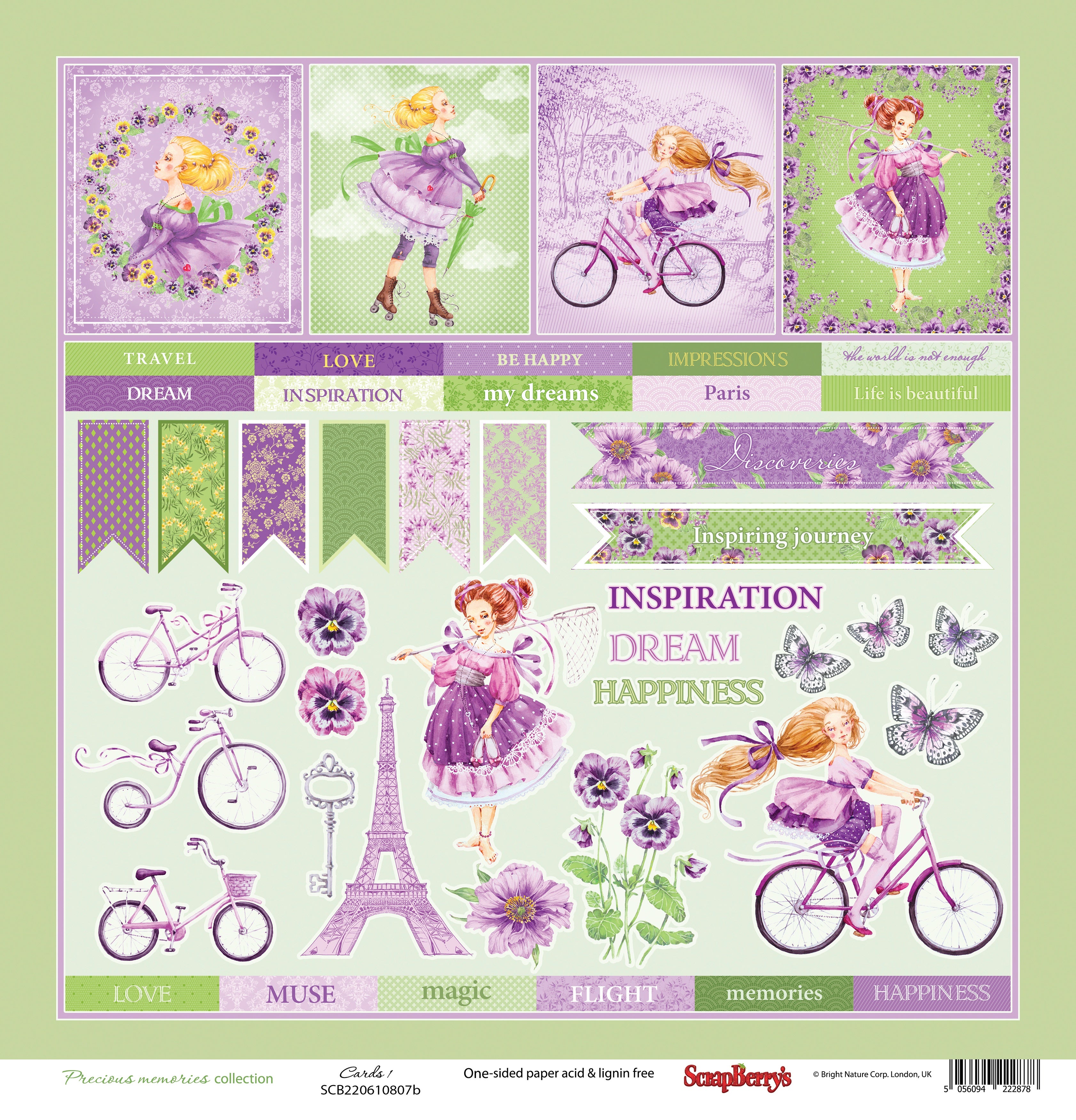 Scrapberry’s Precious Memories Collection CARDS 1 12"X12" Paper Scrapbooksrus