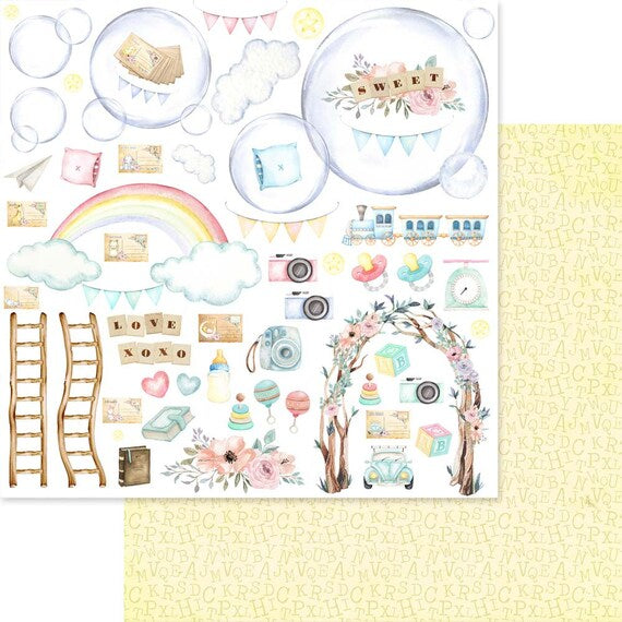Asuka Studio Dreamland Collection DREAMY 12” x 12” Scrapbook Paper Scrapbooksrus