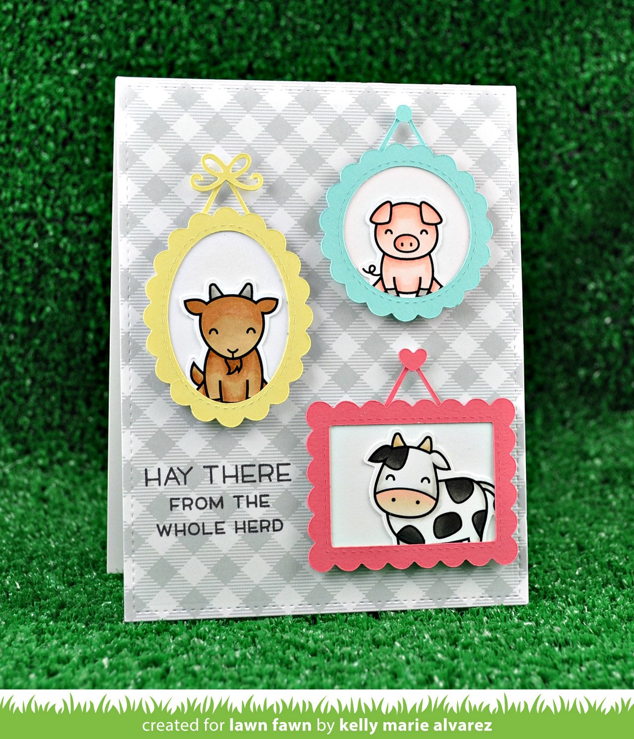 Lawn Fawn HAY THERE Barn Animals Clear Stamps 25 pc