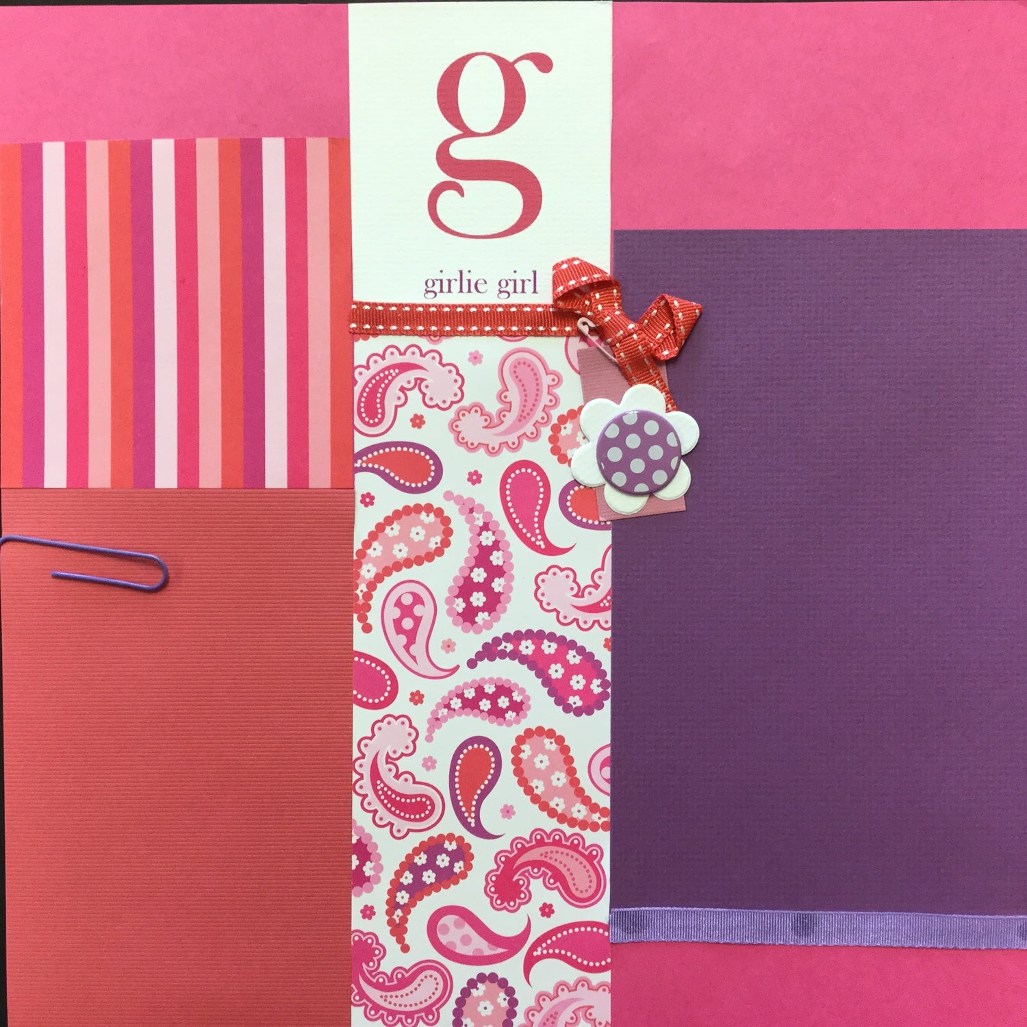 Premade Pages GIRLIE GIRL 12"X12" Scrapbook Pages Scrapbooksrus