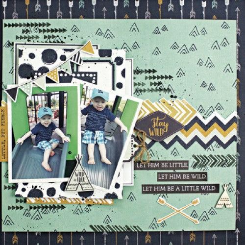 Kaisercraft Hide And Seek MOUNTAINS 12X12 Scrapbook Paper Scrapbooksrus
