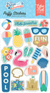Echo Park Dive Into Summer PUFFY STICKERS 20pc Scrapbooksrus