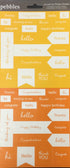 Pebbles ACCENT & PHRASE Stickers 6"X12" Sheet Scrapbooksrus