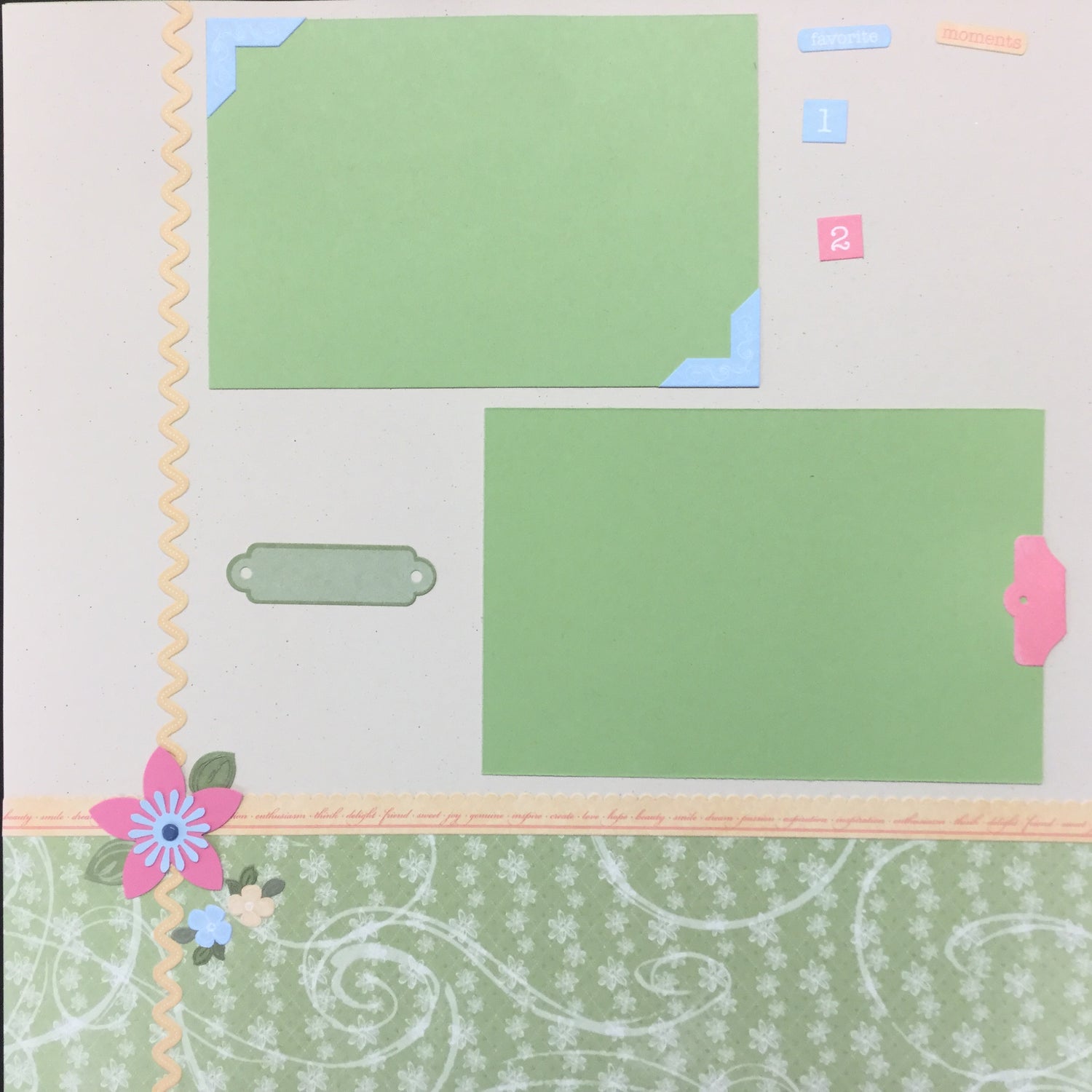 Premade Pages CREATE LOVE (2) 12"X12" Scrapbook Pages Scrapbooksrus