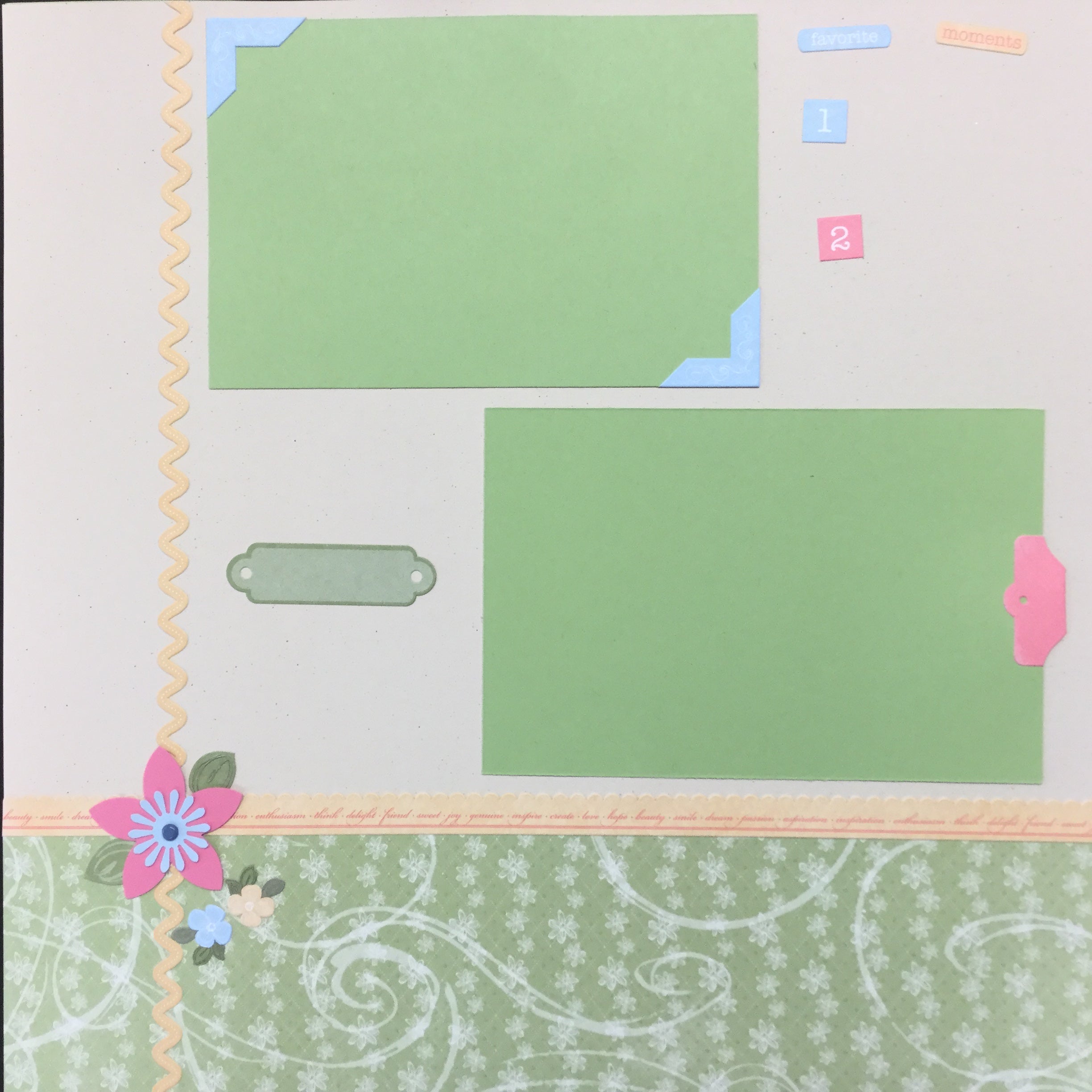 Premade Pages CREATE LOVE (2) 12"X12" Scrapbook Pages Scrapbooksrus