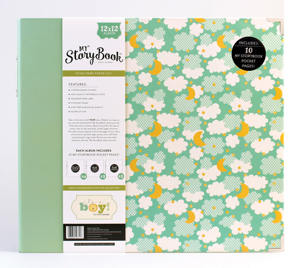 Echo Park My Story Book 12"X 12" ITS A BOY D Ring Album Scrapbooksrus