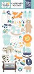 Echo Park 6"x12" HELLO BABY Chipboard Accents Sticker 35pc Scrapbooksrus