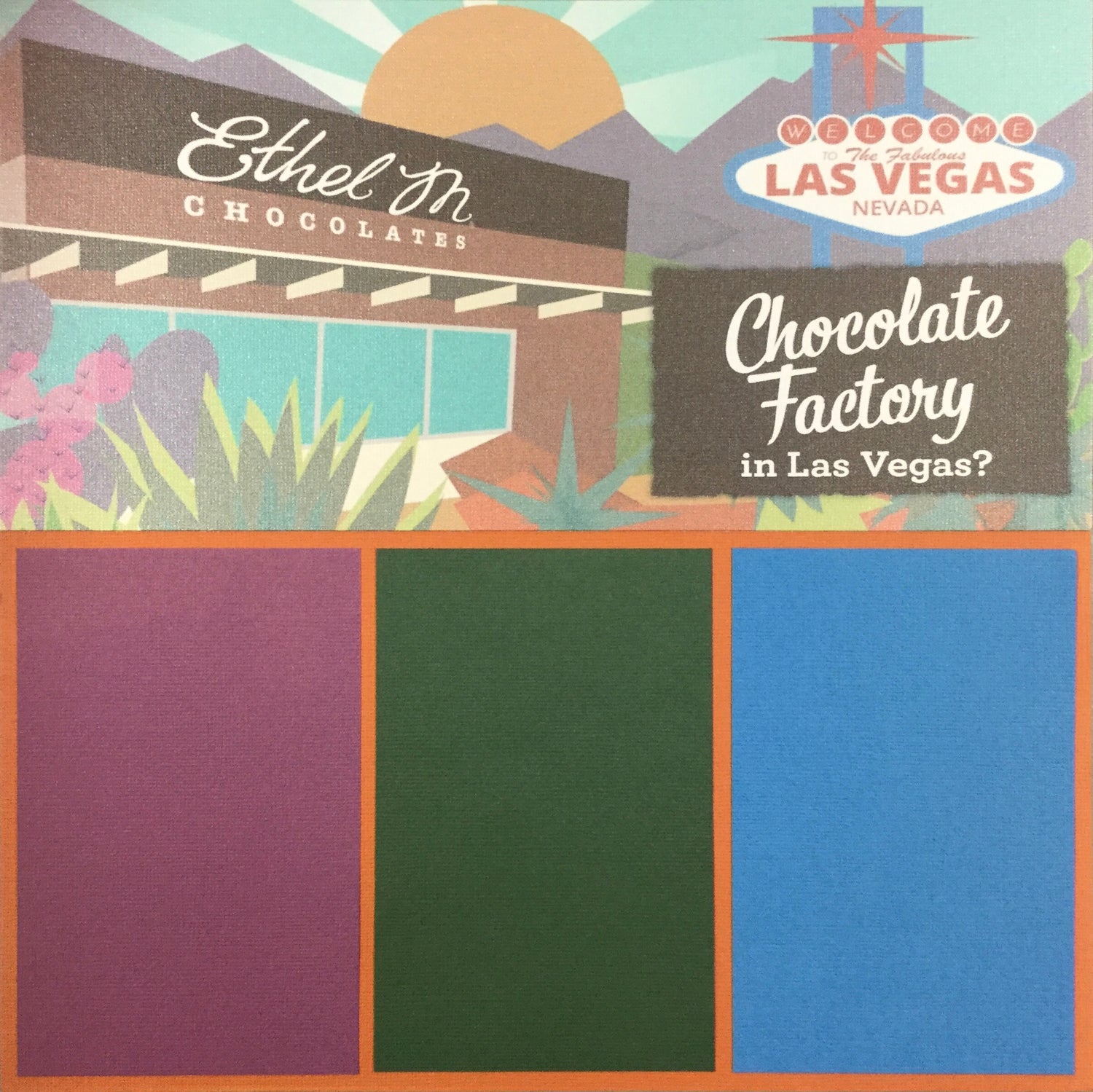 Premade Page (1) 12X12 ETHEL M Scrapbook @Scrapbooksrus Scrapbooksrus