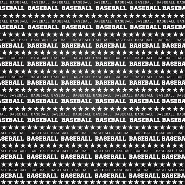 Scrapbook Customs BASEBALL DOUBLE SIDED CHALKBOARD SPORTS 12X12 Sports Sheet Scrapbooksrus