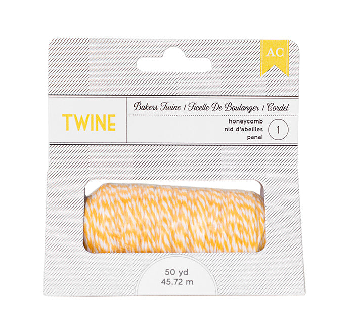 American Crafts BAKERS TWINE Yellow 50yds