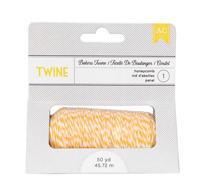 American Crafts BAKERS TWINE Yellow 50yds