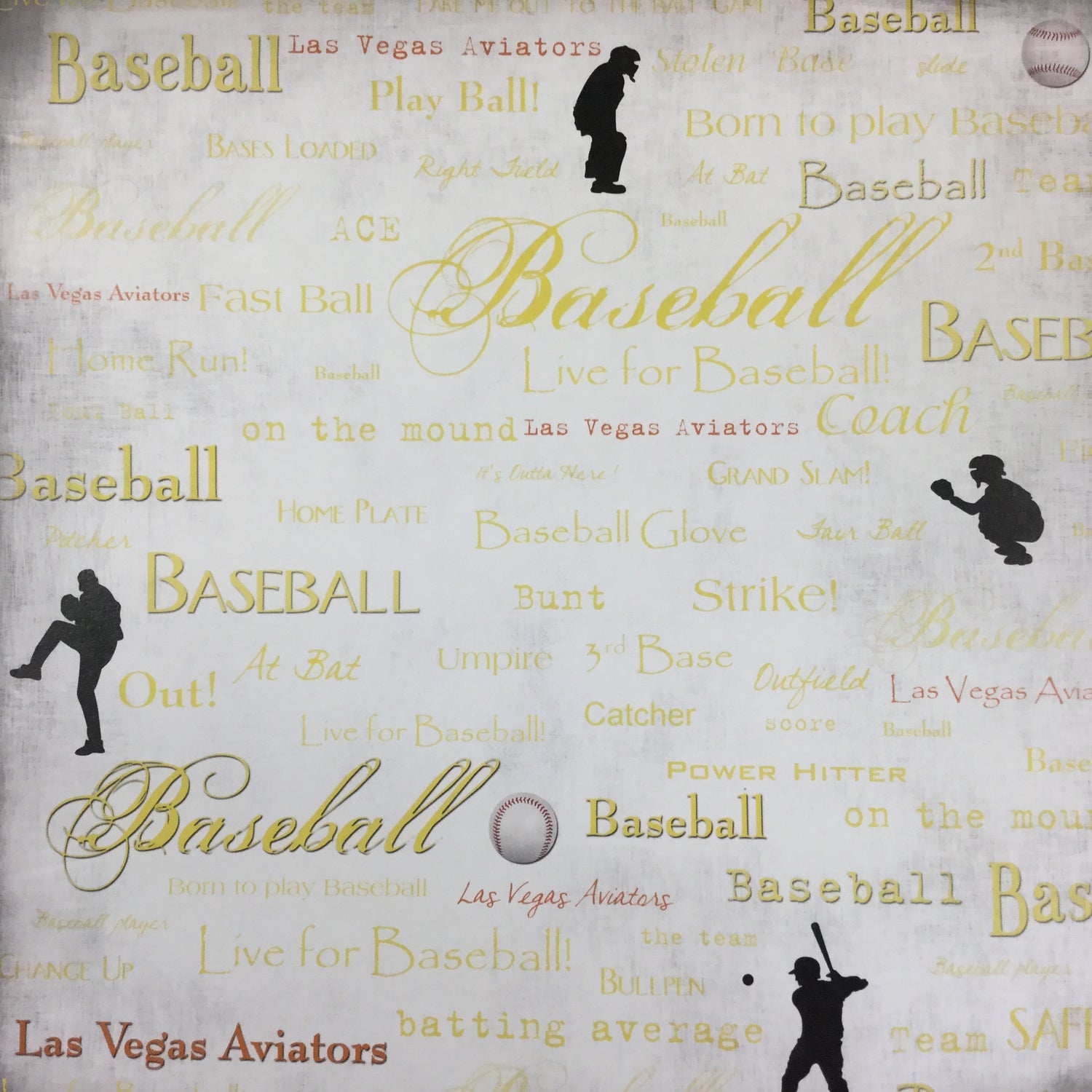 Baseball Scrapbook Customs LAS VEGAS AVIATORS 12X12 Sports Sheet Scrapbooksrus