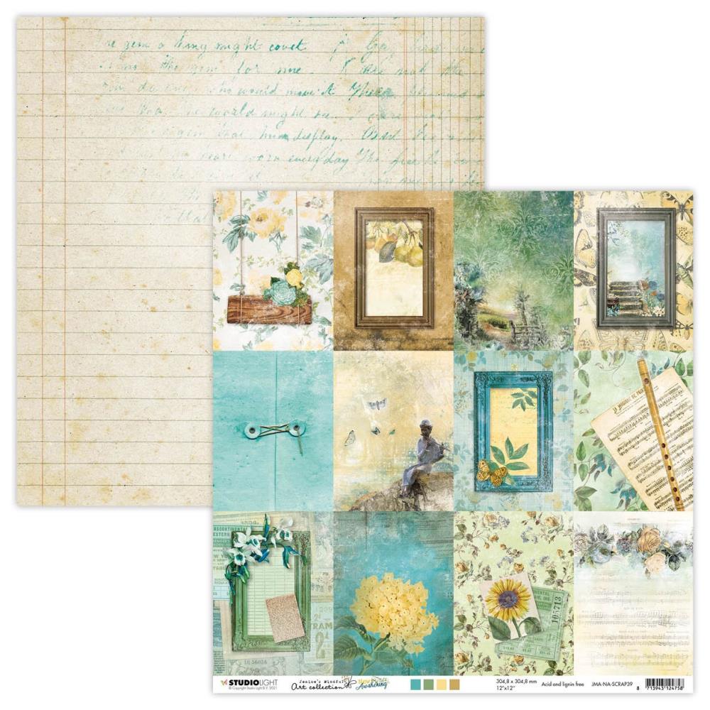 Studio Light NEW AWAKENING 12”x12” Scrapbook Paper SCRAP39 Scrapbooksrus