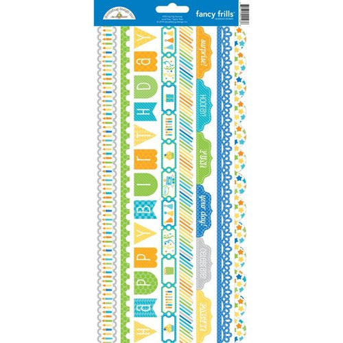 Doodlebug FANCY FRILLS Hip Hip Hooray Cardstock Stickers Scrapbooksrus