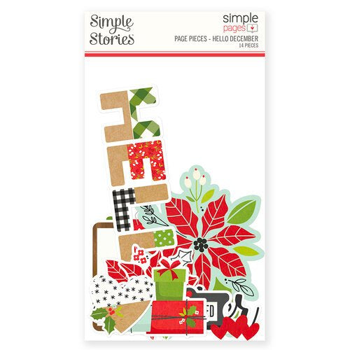 Simple Stories Simple Pages HELLO DECEMBER Page Pieces Scrapbooksrus