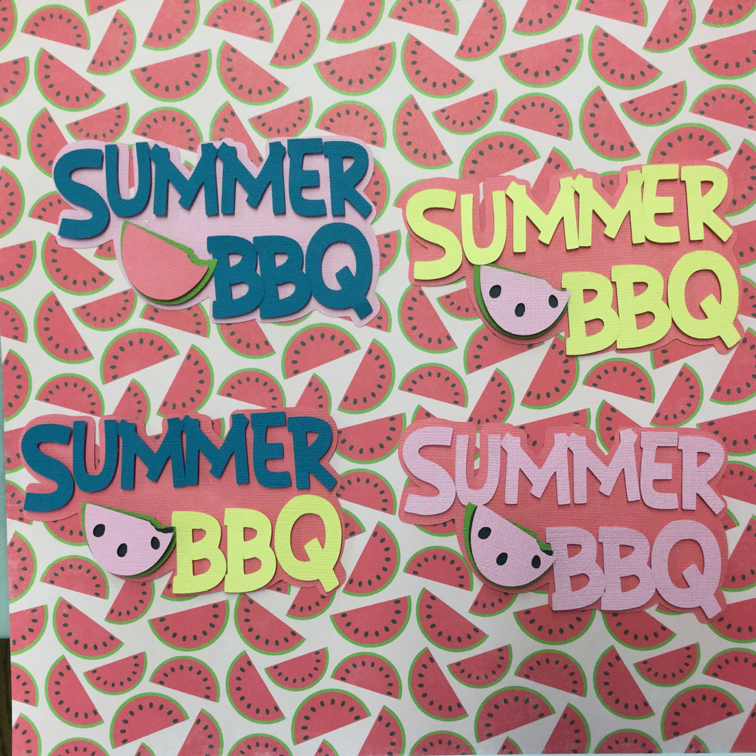 SUMMER BBQ Scrapbook Die Cuts