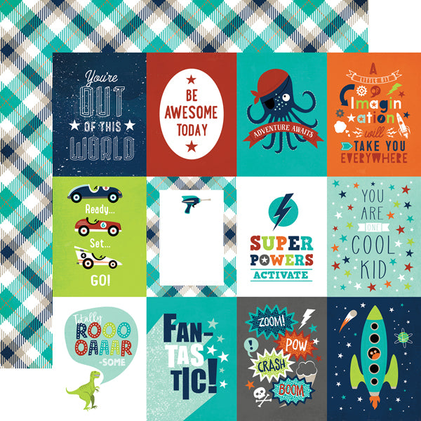 Echo Park  12"x12" IMAGINE THAT BOY 13pc COLLECTION KIT Scrapbooksrus