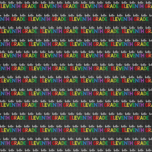 HELLO SCHOOL 12"X12" Paper Kît 14pc Scrapbook Customs Scrapbooksrus