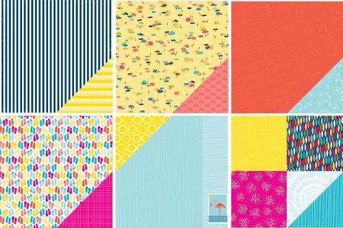 American Crafts Shoreline 12"X12" Beach Paper