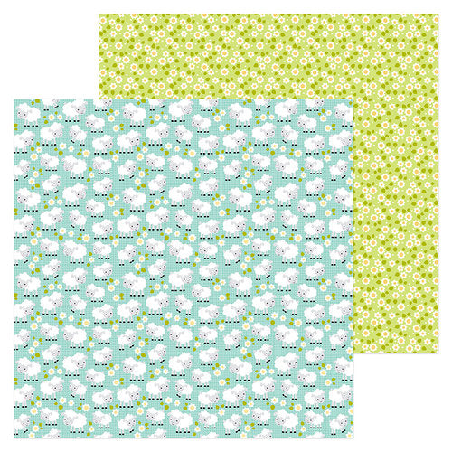 Doodlebug Down On The Farm COUNTING SHEEP 12"X12" Cardstock Paper Scrapbooksrus