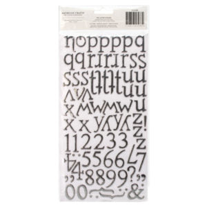 American Crafts SENTIMENT Foil Letter Stickers Scrapbooksrus