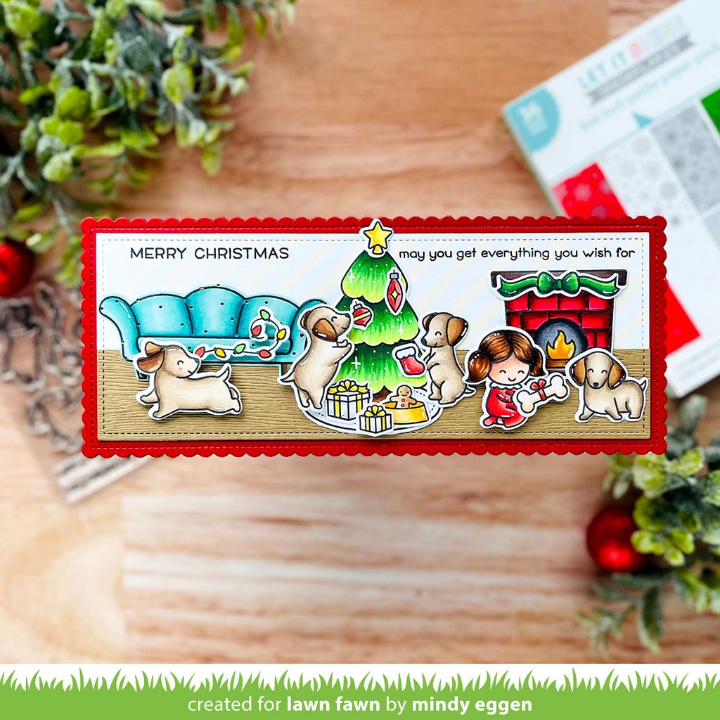Lawn Cuts JOY TO ALL Custom Craft Dies 18pc Scrapbooksrus