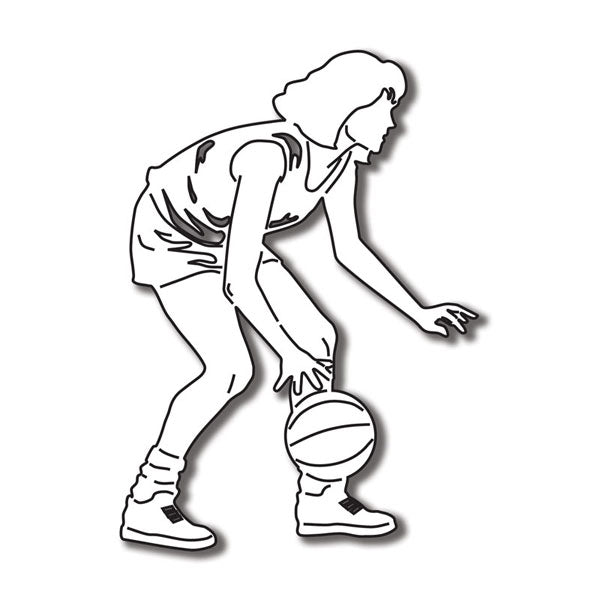 BASKETBALL DRIBBLING Laser Cut 1pc Scrapbook Customs Scrapbooksrus