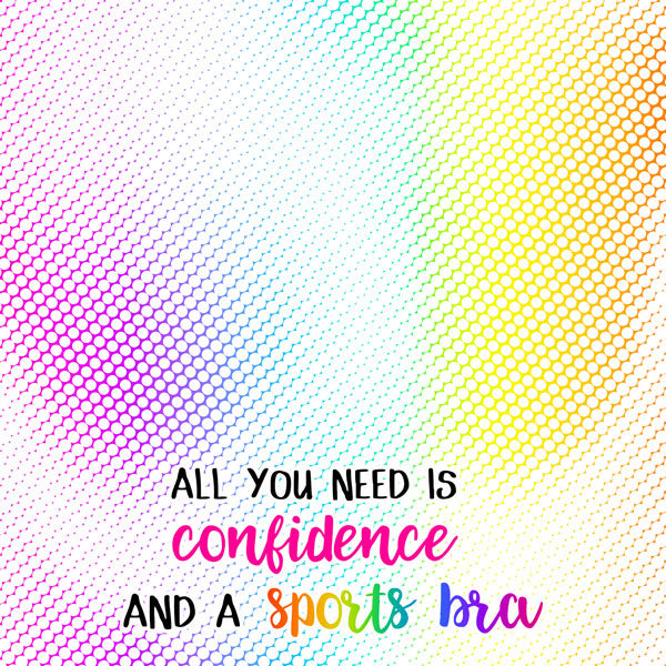 Neon Quote CONFIDENCE 12"X12" Sports Scrapbook Customs Scrapbooksrus