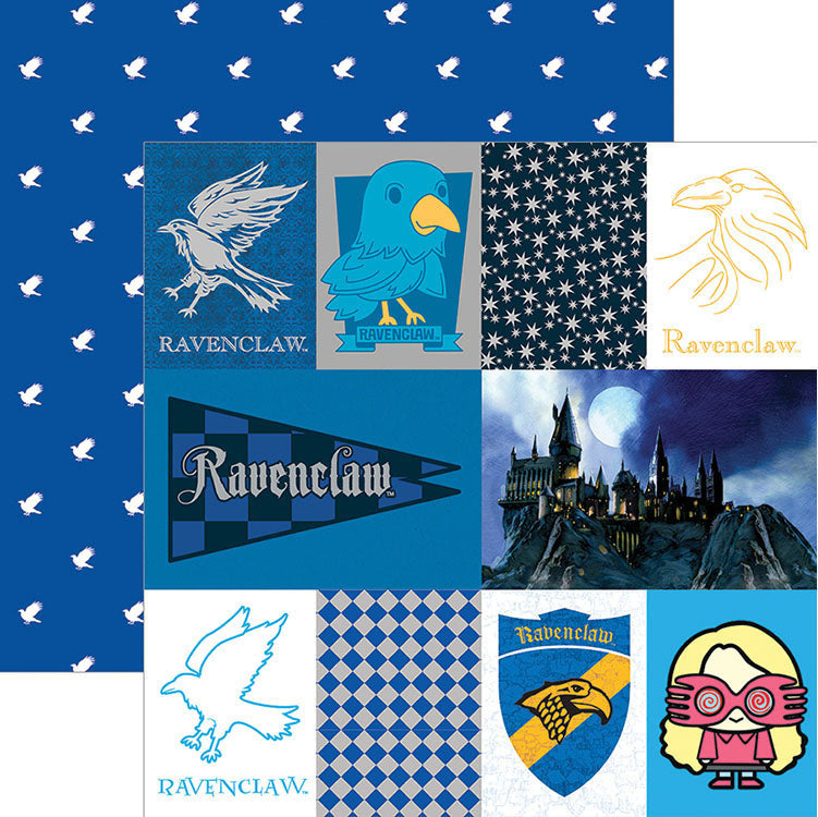 Paper House Harry Potter RAVENCLAW 12X12 Scrapbook Sheet Scrapbooksrus