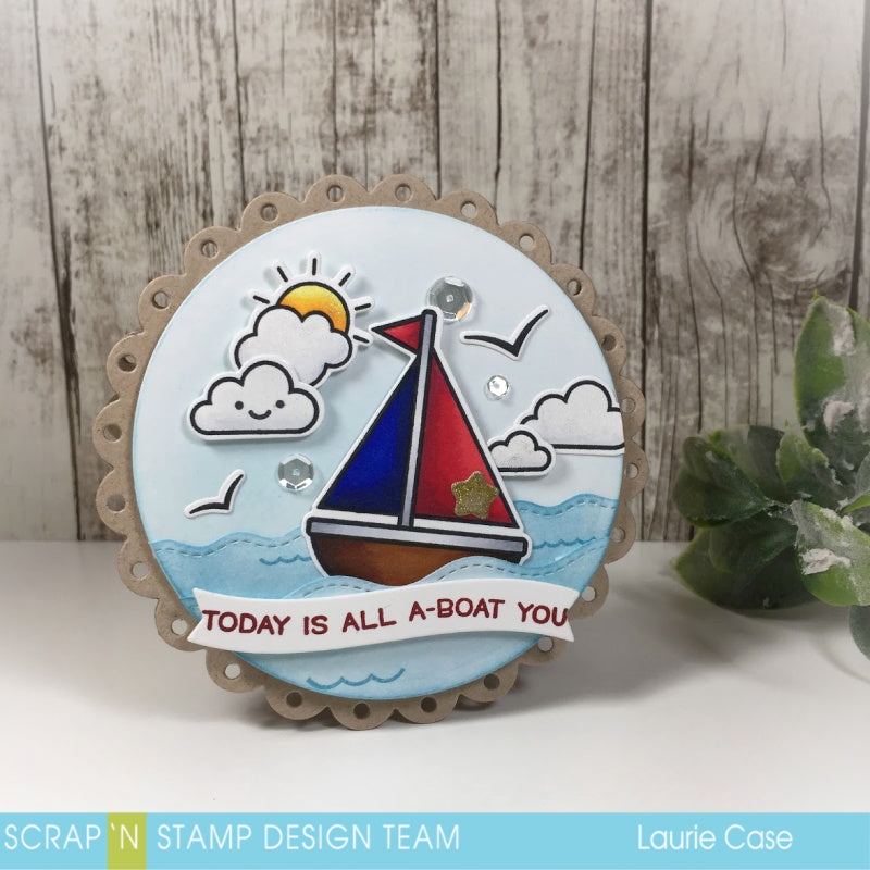 Lawn Fawn SMOOTH SAILING Clear Stamps 36 pc Scrapbooksrus