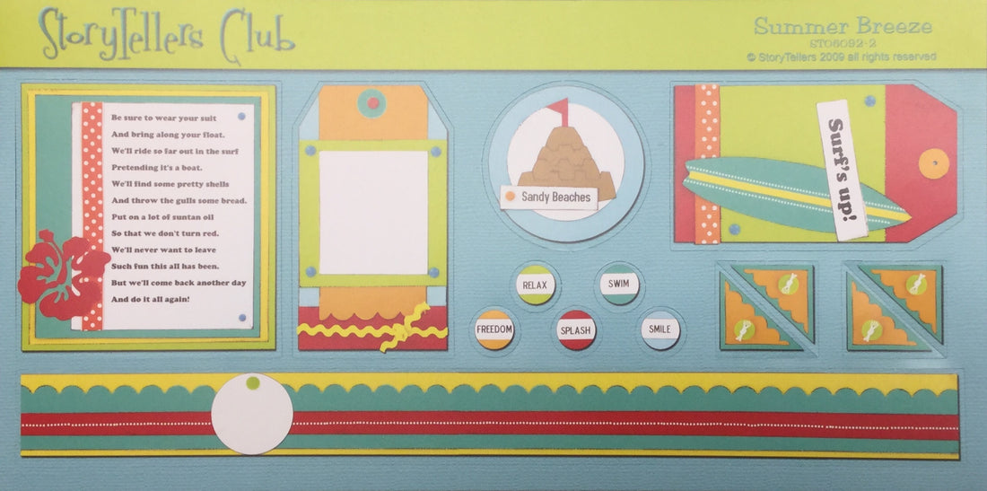 StoryTellers SUMMER BREEZE DieCuts 2-2 6"X13" Scrapbooksrus