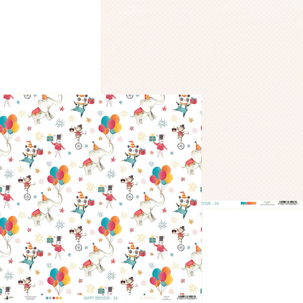 P13 HAPPY BIRTHDAY 12"X12" Designer Paper Pack 14pc. Scrapbooksrus