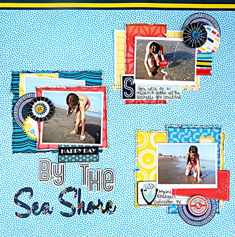 American Crafts Shoreline 12"X12" Beach Paper
