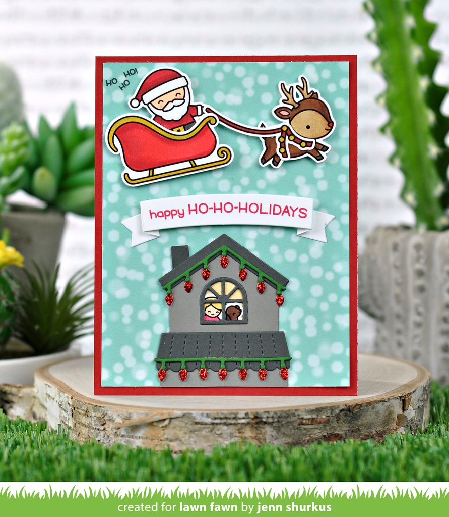 Lawn Fawn HO HO HOLIDAYS Clear Stamps 26pc Scrapbooksrus