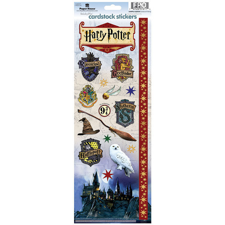 Wizarding World Paper House HARRY POTTER Cardstock Stickers 18pc Scrapbooksrus