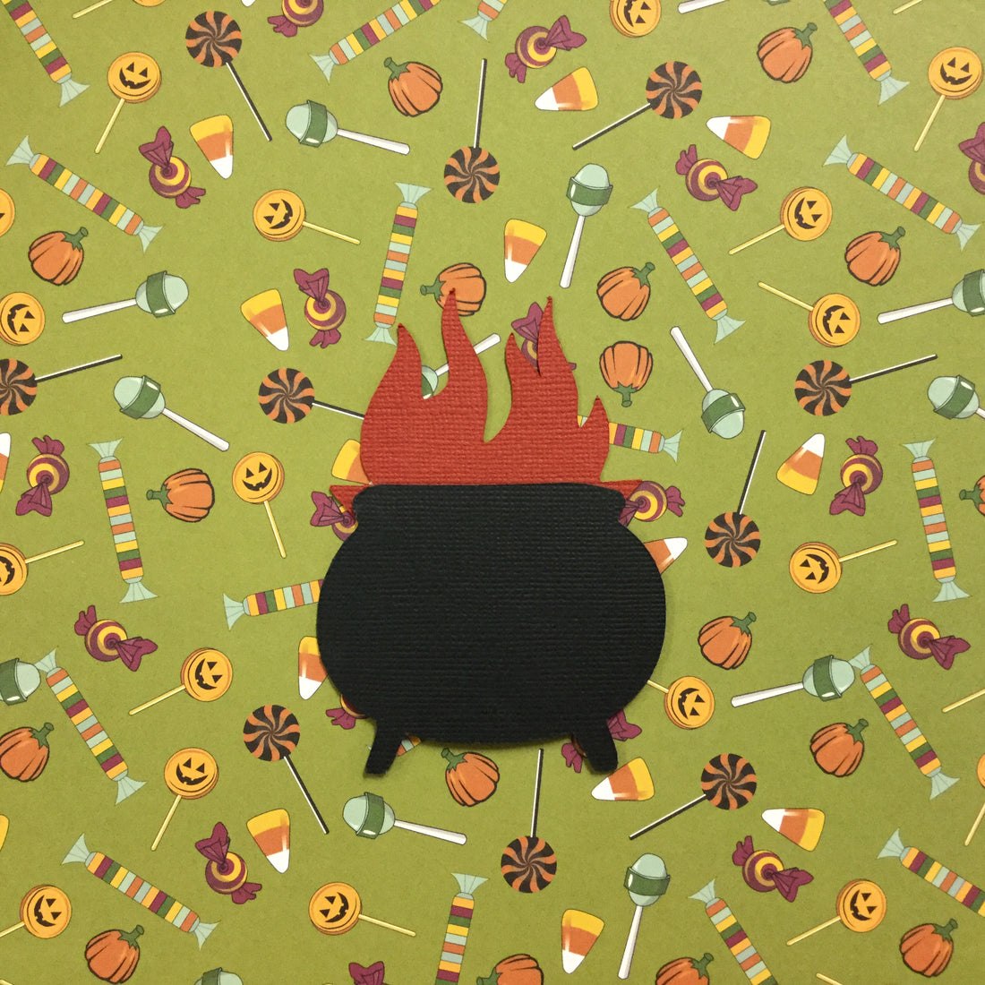 Witch’s CAULDRON 3D Fall Halloween Custom Diecuts Scrapbooksrus