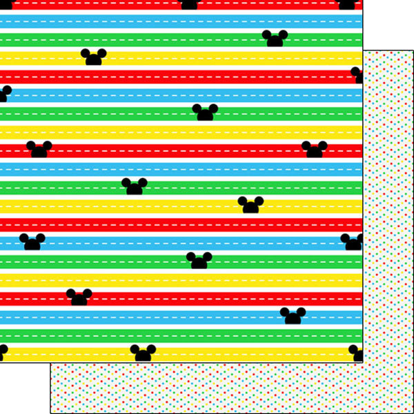 MAGICAL STRIPE DS 12"X12" Scrapbook Paper