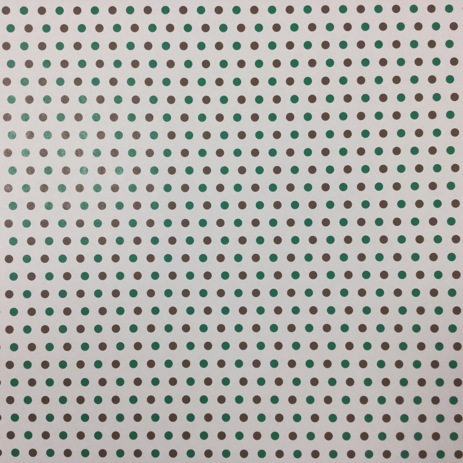 Scrapbook Customs Mini Dots GREEN & BROWN 12X12 Scrapbook Paper Scrapbooksrus