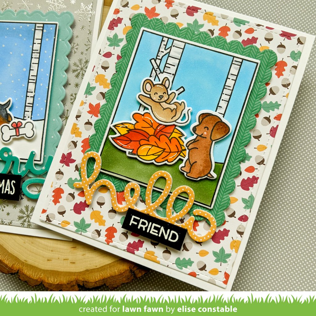 Lawn Cuts JOY TO ALL Custom Craft Dies 18pc Scrapbooksrus