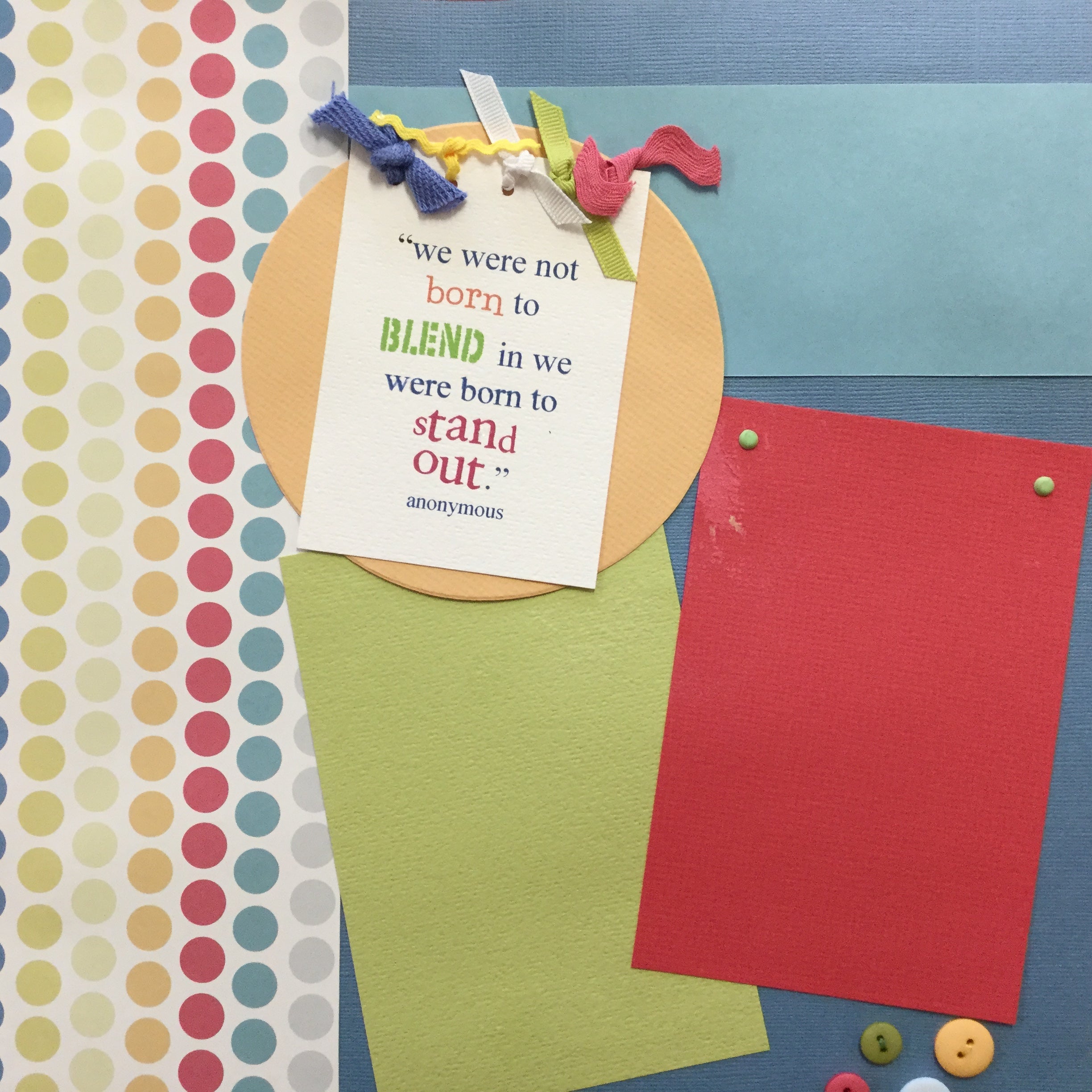 $5.00 Premade Pages STAND OUT (2) 12"X12" Scrapbook Pages Scrapbooksrus